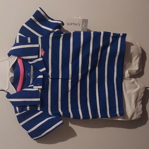 Carters Two Piece Whale Polo Set